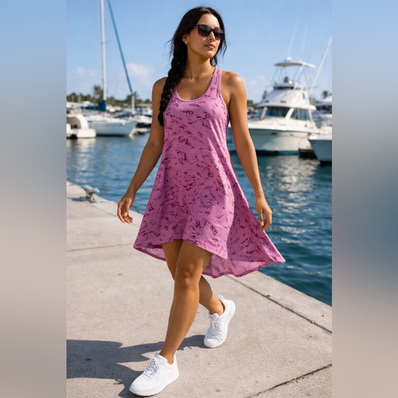 Columbia Dresses & Skirts - Columbia PFG Freezer III Dress XS Pink Omni Shade Fishing Performance NWT